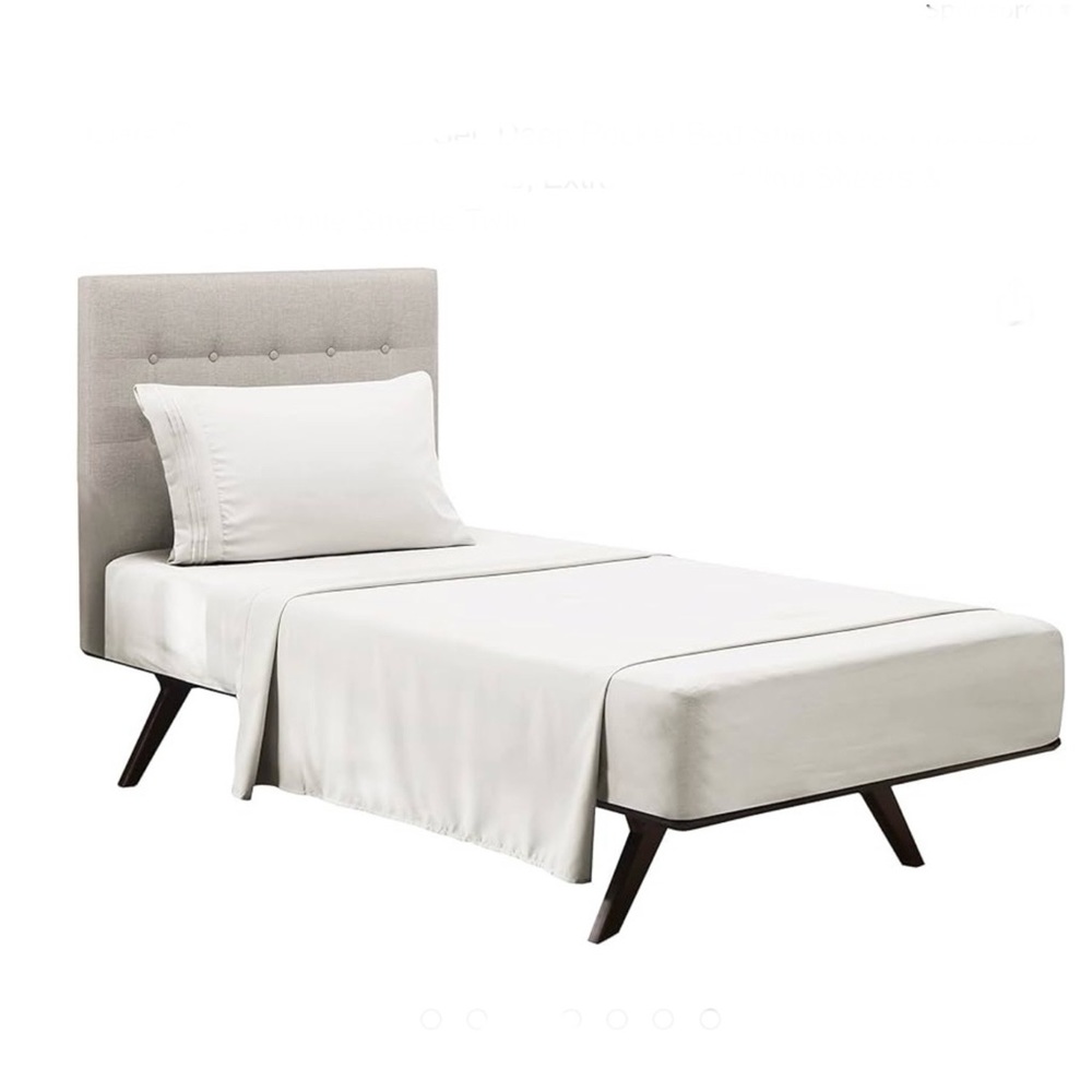 Clara Clark Premier Deluxe Sheet Set 3 Piece Deep Pockets Bed Size Twin